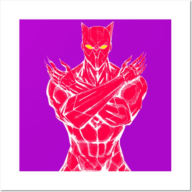 wakanda in vibranium the black panther Wall Art by jorge_lebeau